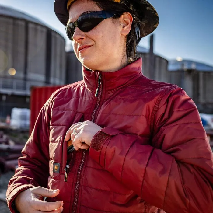 Women Jackets and Vests Ariat Rebar Cordura Ripstop Lightweight Insulated Jacket Cabernet Women Jackets and Vests Ariat Rebar Cordura Ripstop Lightweight Insulated Jacket Cabernet