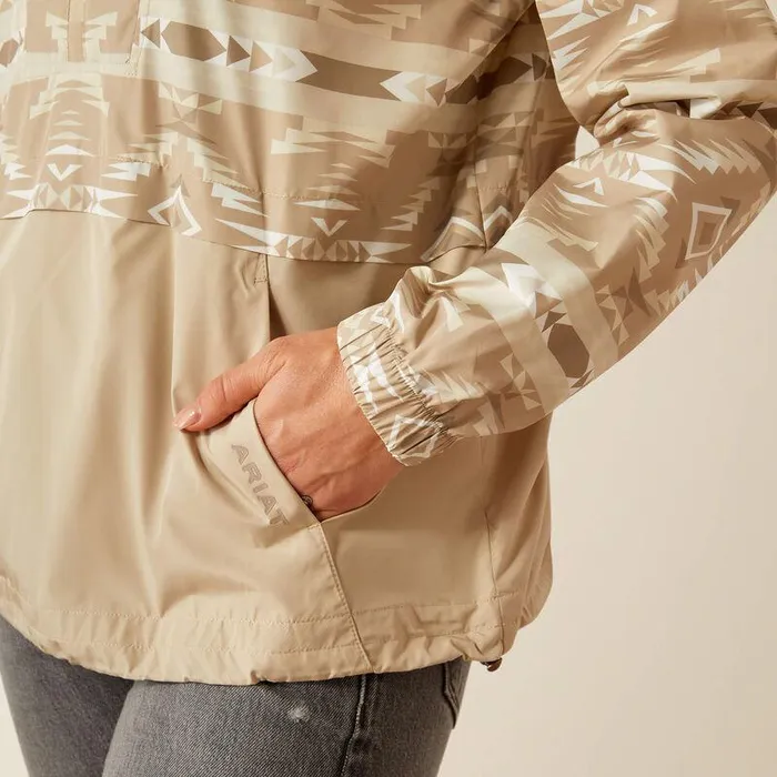 Women Jackets and Vests Ariat Whisper Pullover Jacket White Pepper