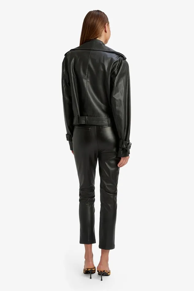 Women Jackets Bardot Double Breasted Biker Jacket In Black Black Women Jackets Bardot Double Breasted Biker Jacket In Black Black