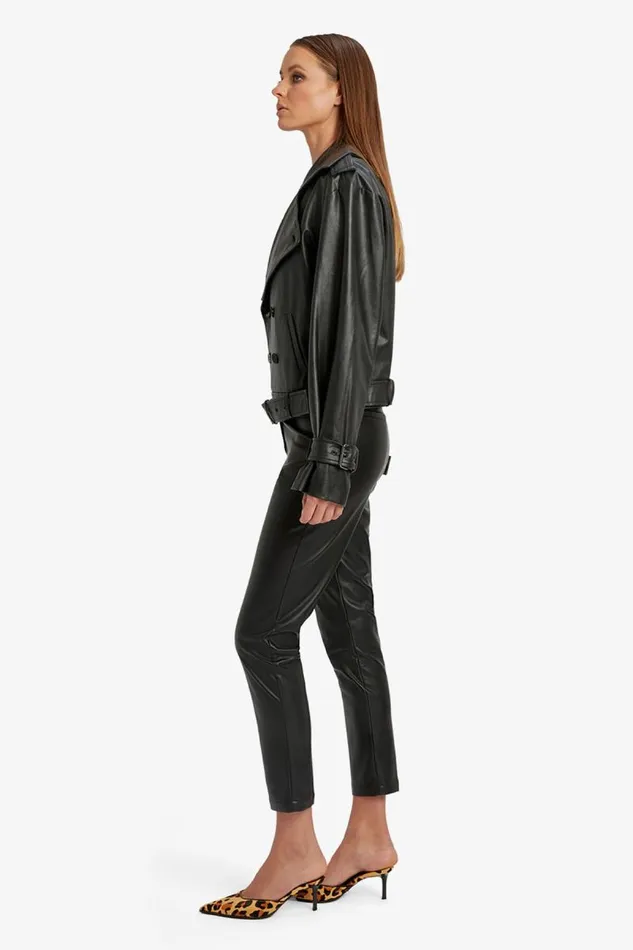 Women Jackets Bardot Double Breasted Biker Jacket In Black Black Women Jackets Bardot Double Breasted Biker Jacket In Black Black