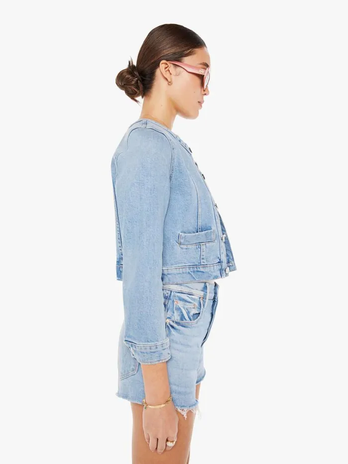 Women Jackets Mother Denim The Picky Blue lightpastel