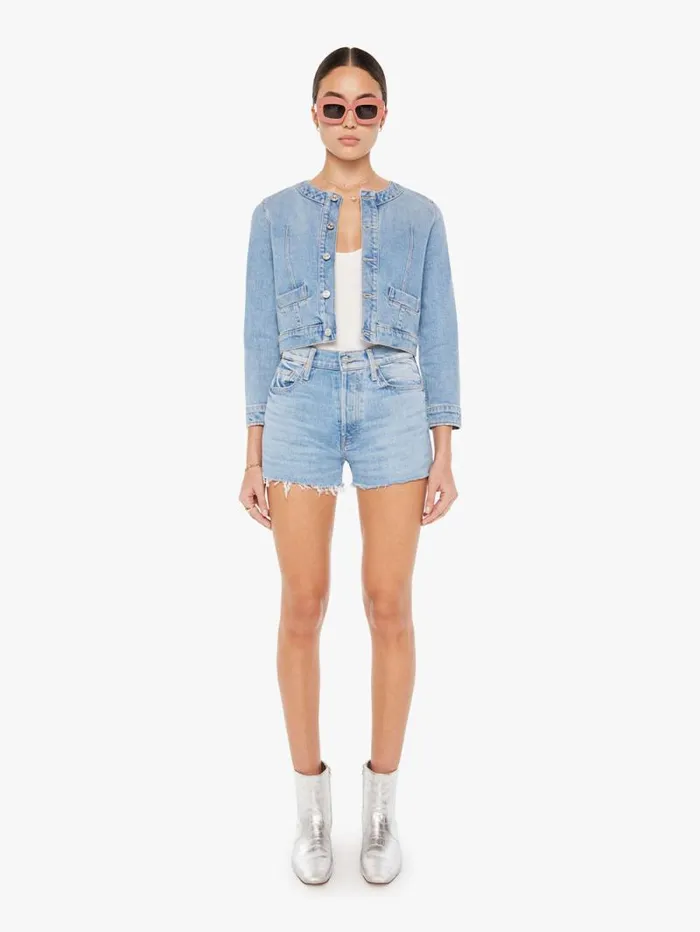 Women Jackets Mother Denim The Picky Blue lightpastel