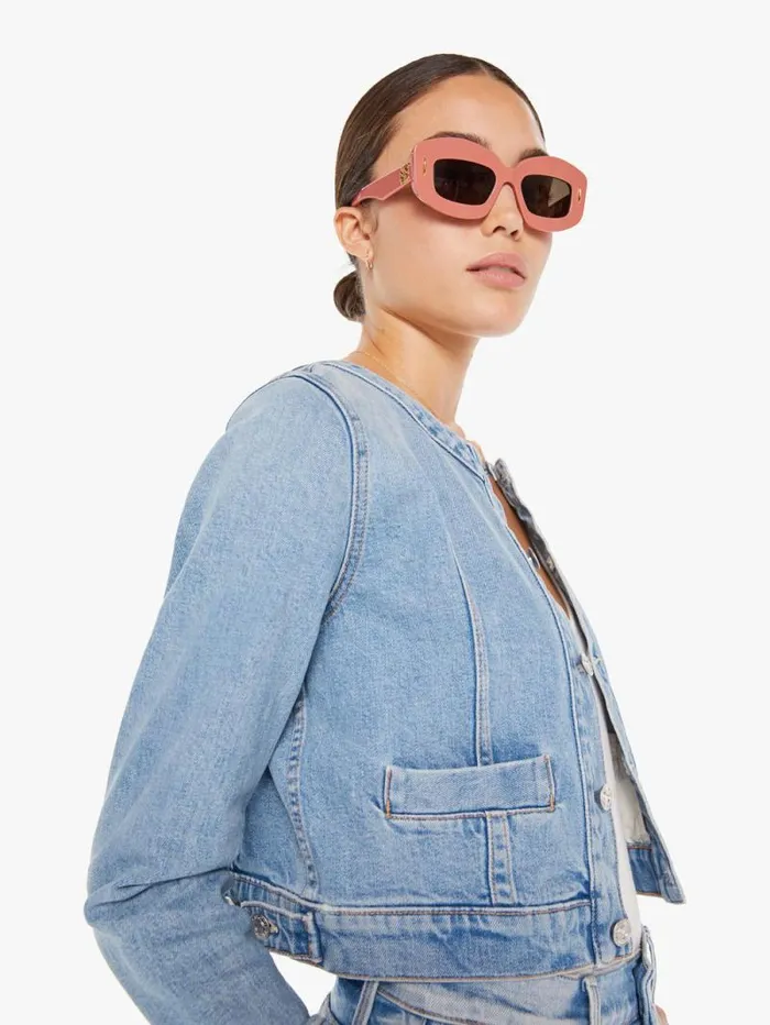 Women Jackets Mother Denim The Picky Blue lightpastel