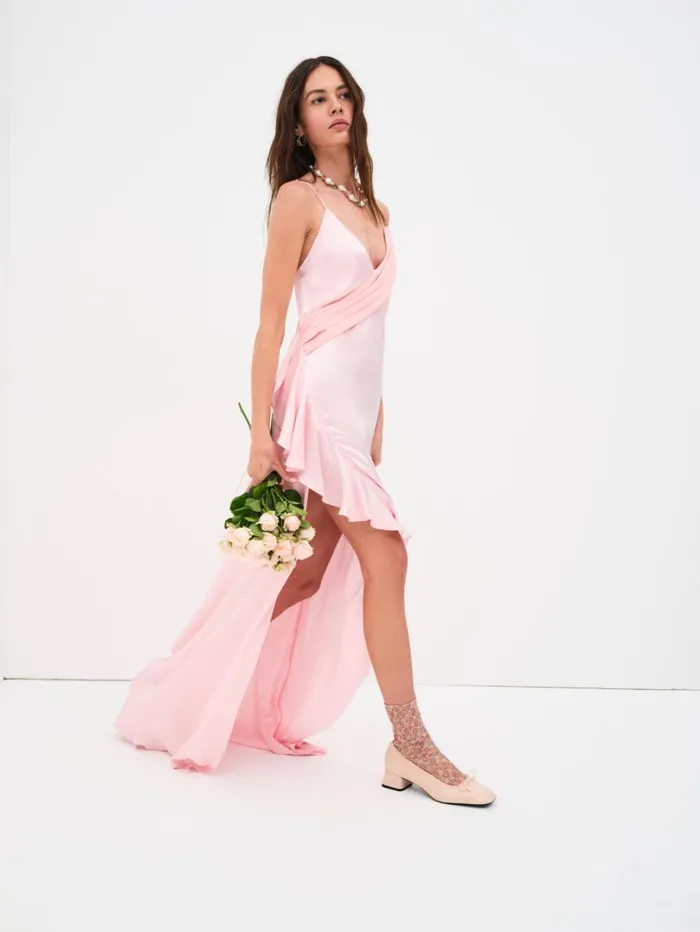 Women James Maxi Dress Coral For Love and Lemons Dresses Women James Maxi Dress Coral For Love and Lemons Dresses