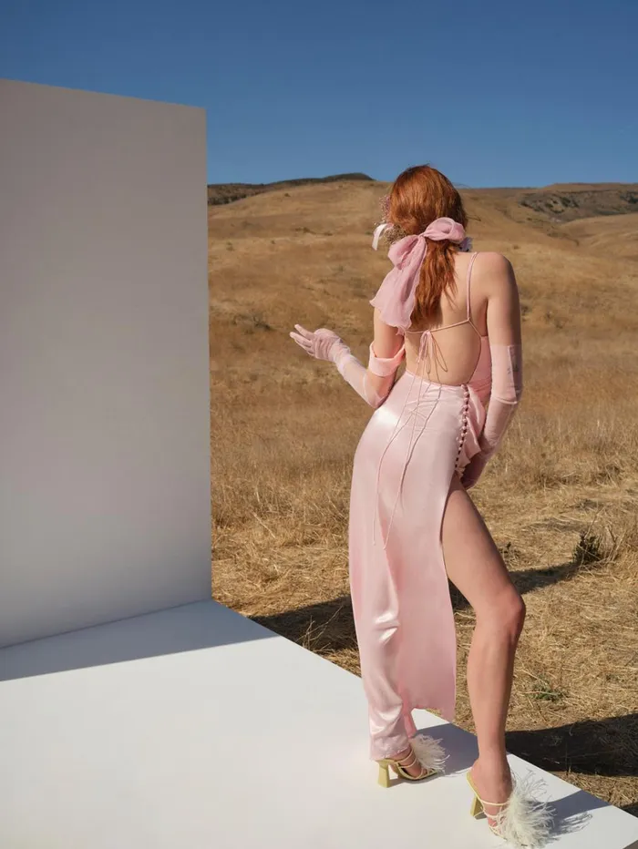 Women James Maxi Dress Coral For Love and Lemons Dresses Women James Maxi Dress Coral For Love and Lemons Dresses