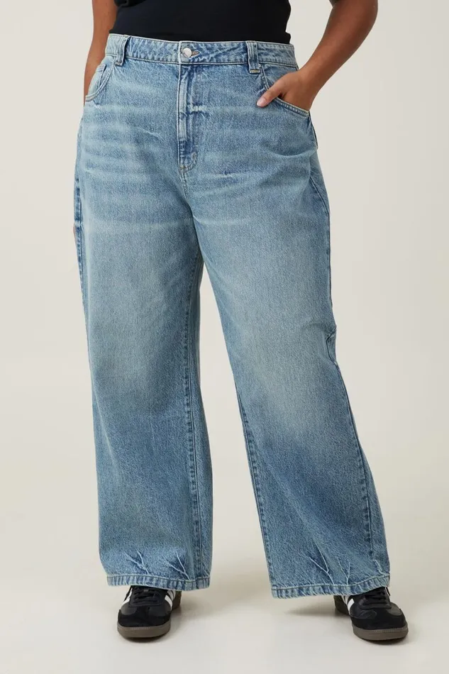 Women Jeans Cotton On Super Baggy Jean Surfers Blue