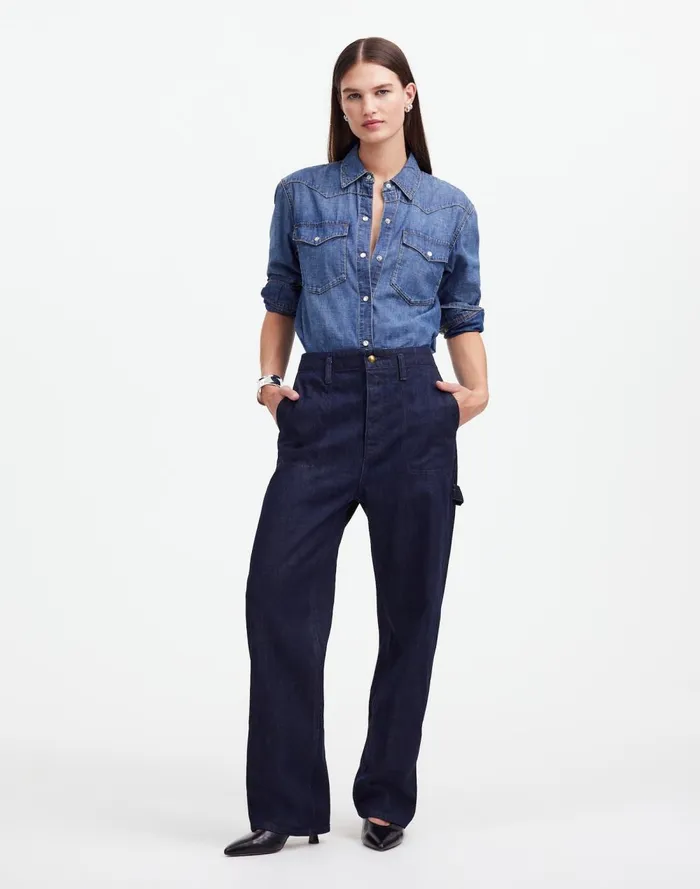 Women Jeans Madewell Alexa Chung For Madewell Workwear Jeans Rinse Wash