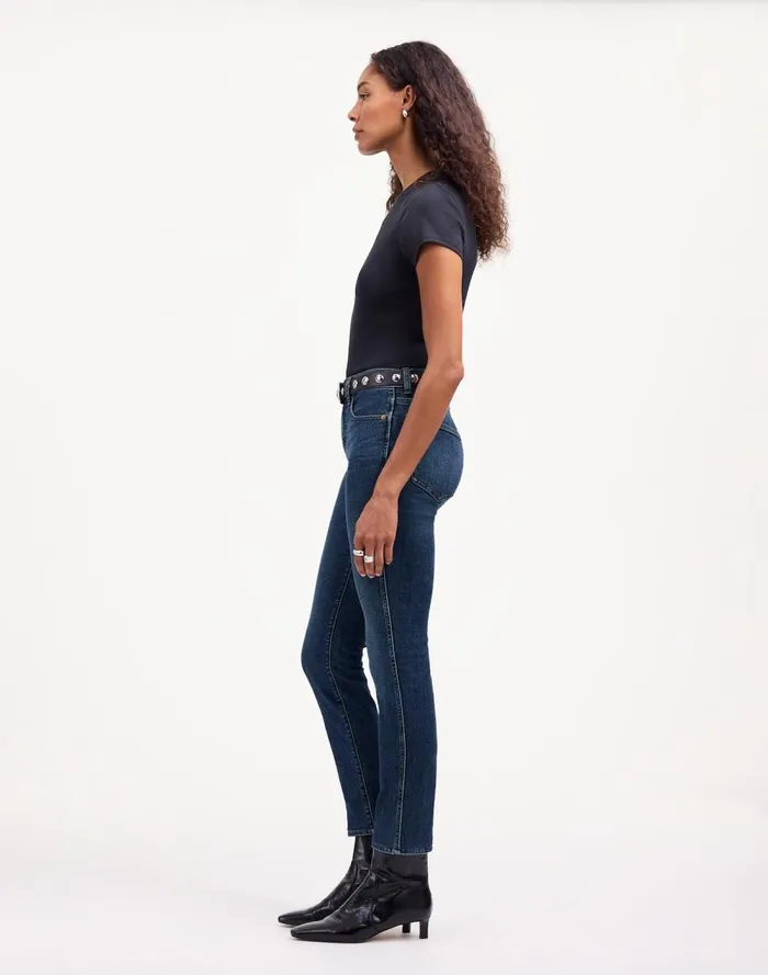 Women Jeans Madewell Stovepipe Jeans Deming Wash