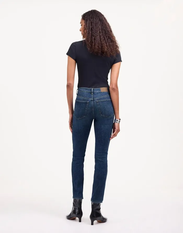 Women Jeans Madewell Stovepipe Jeans Deming Wash