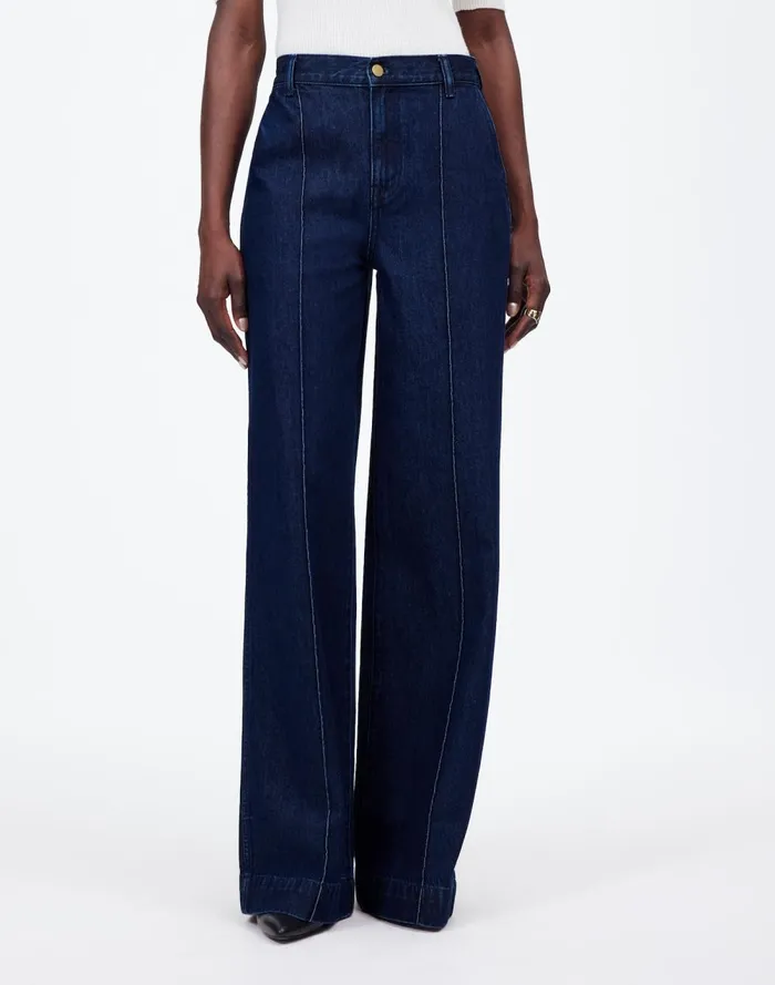 Women Jeans Madewell SuperwideLeg Trouser Jeans Landrum Wash