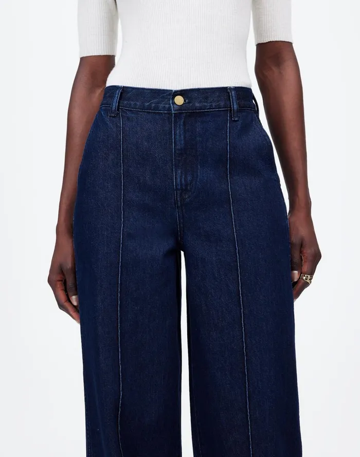Women Jeans Madewell SuperwideLeg Trouser Jeans Landrum Wash