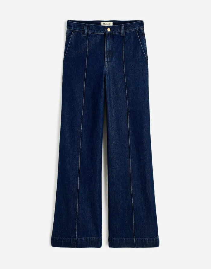 Women Jeans Madewell SuperwideLeg Trouser Jeans Landrum Wash