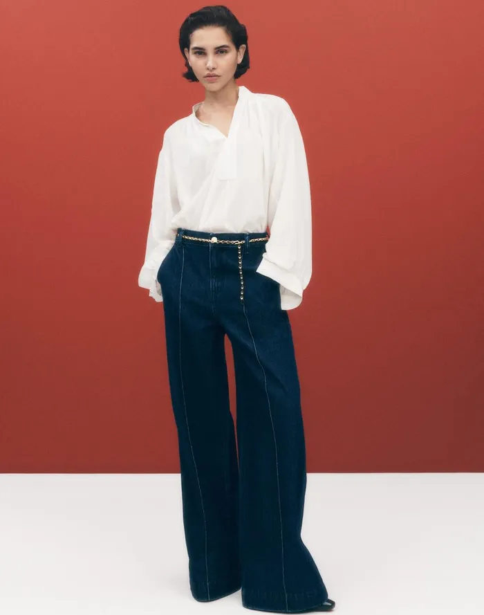 Women Jeans Madewell SuperwideLeg Trouser Jeans Landrum Wash