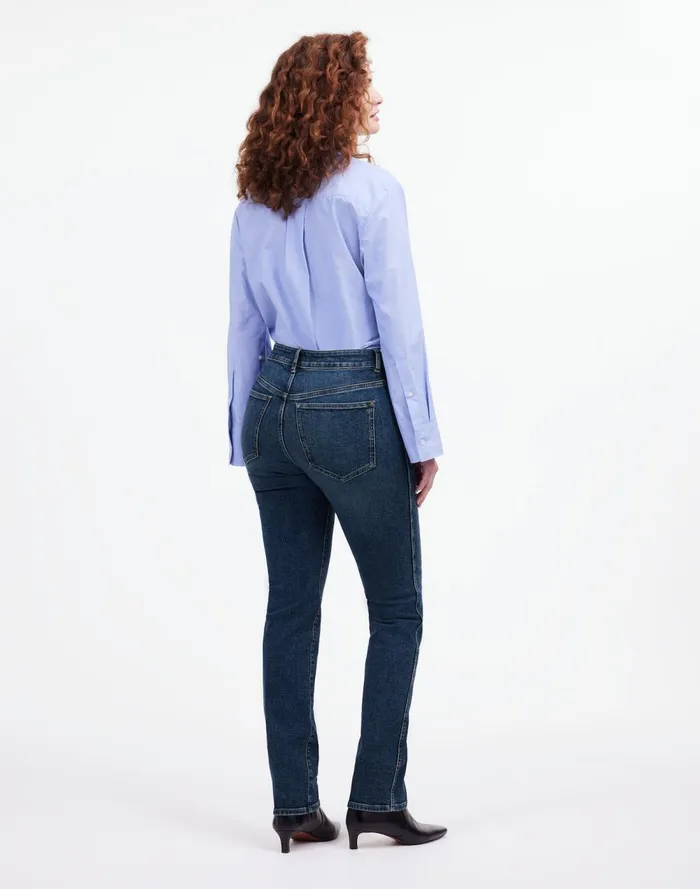 Women Jeans Madewell Tall Curvy MidRise Stovepipe Jeans In Deming Wash Deming Wash