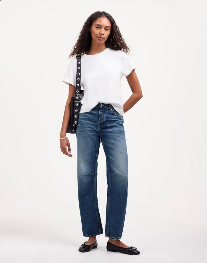Women Jeans Madewell The Darted BarrelLeg Jean Irmo Wash
