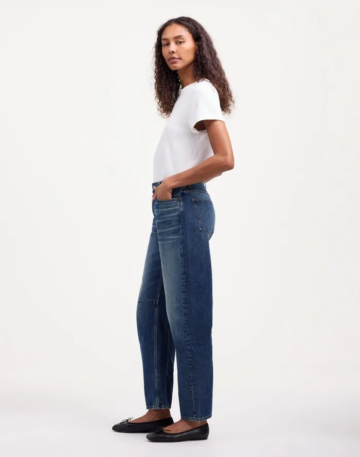 Women Jeans Madewell The Darted BarrelLeg Jean Irmo Wash