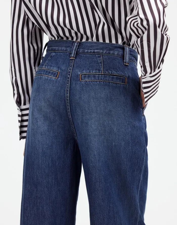 Women Jeans Madewell The Harlow WideLeg Jean Airy Denim Edition Fieldale Wash