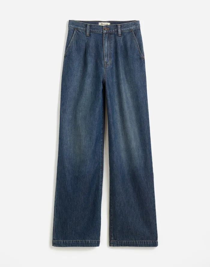 Women Jeans Madewell The Harlow WideLeg Jean Airy Denim Edition Fieldale Wash