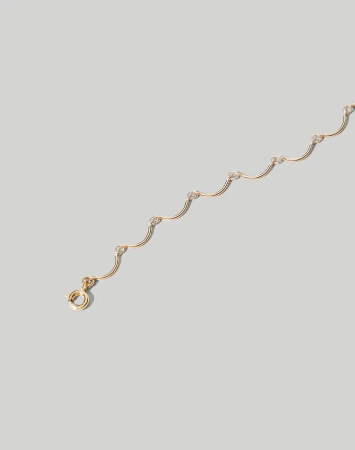 Women Jewelry Madewell Maslo Jewelry Scallop Bracelet Gold