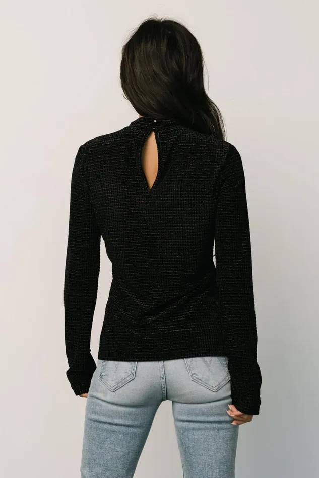 Women Joss Velvet Top Black Baltic Born Blouses and Shirts Women Joss Velvet Top Black Baltic Born Blouses and Shirts