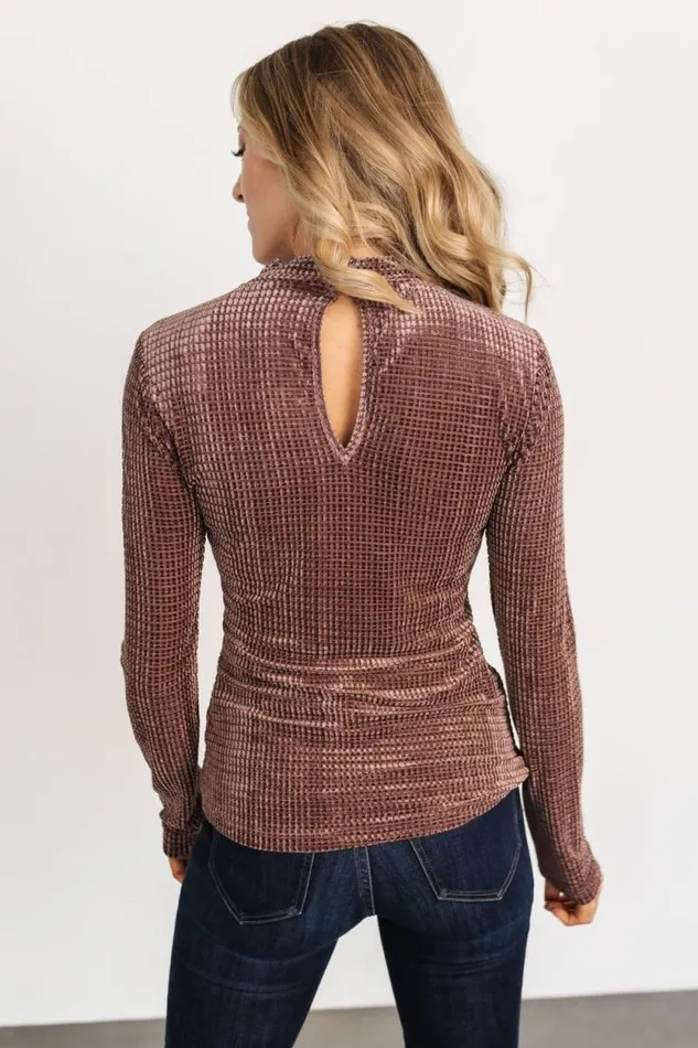Women Joss Velvet Top Dusty Clove Baltic Born Blouses and Shirts Women Joss Velvet Top Dusty Clove Baltic Born Blouses and Shirts