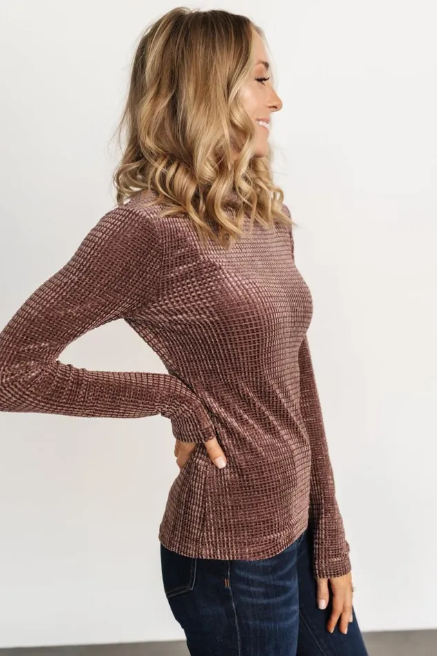 Women Joss Velvet Top Dusty Clove Baltic Born Blouses and Shirts Women Joss Velvet Top Dusty Clove Baltic Born Blouses and Shirts