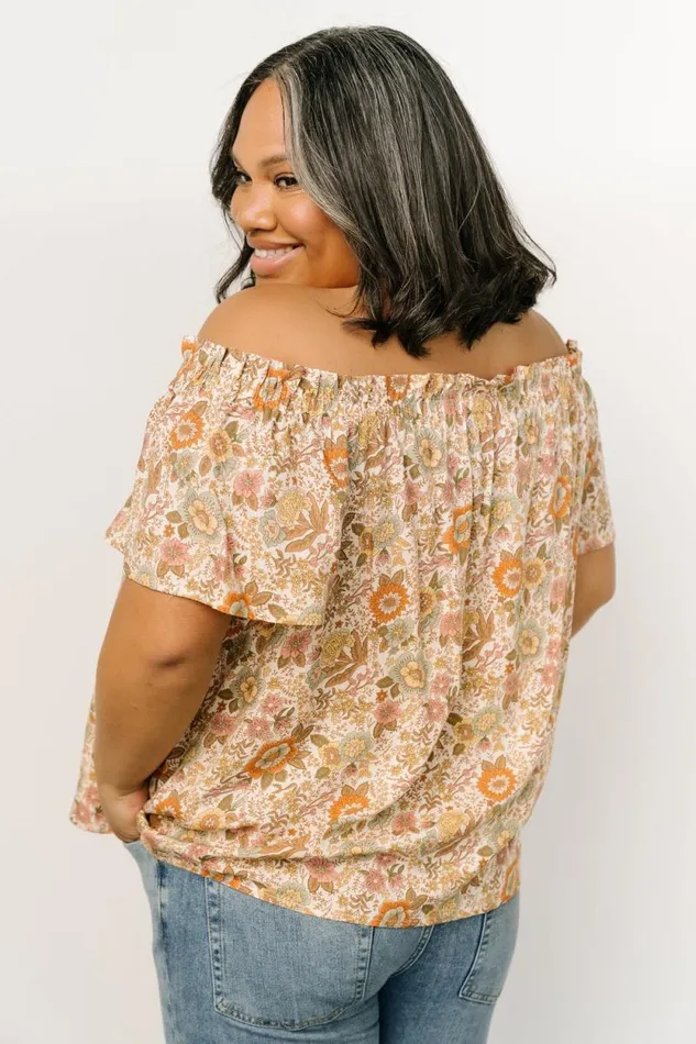 Women Jude Boho Top Cream Multi Baltic Born Blouses and Shirts