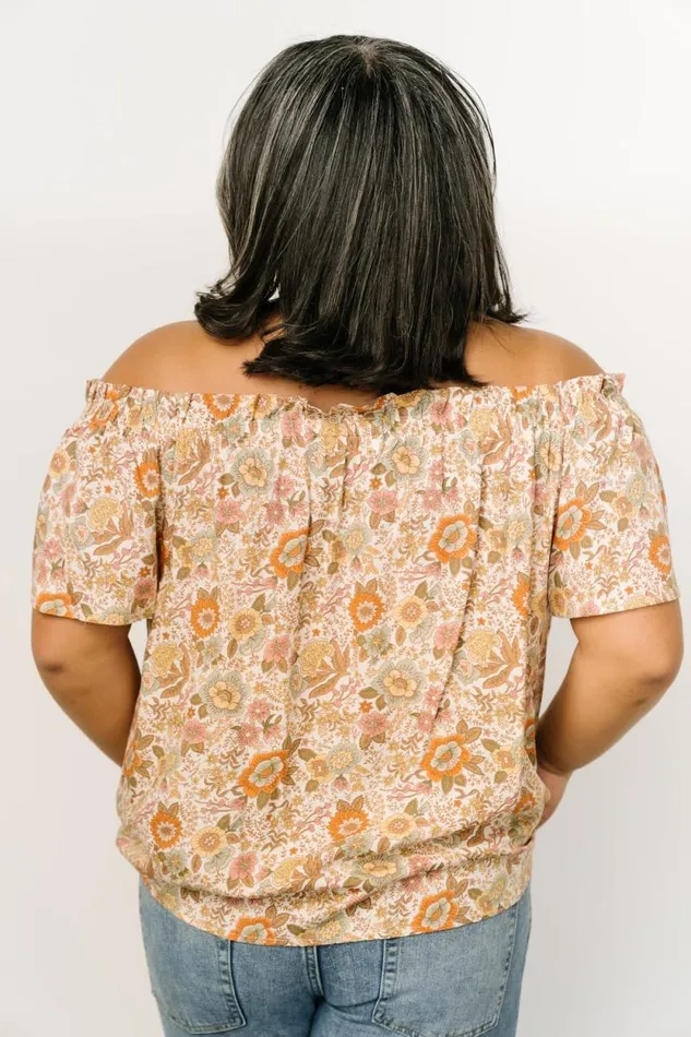 Women Jude Boho Top Cream Multi Baltic Born Blouses and Shirts