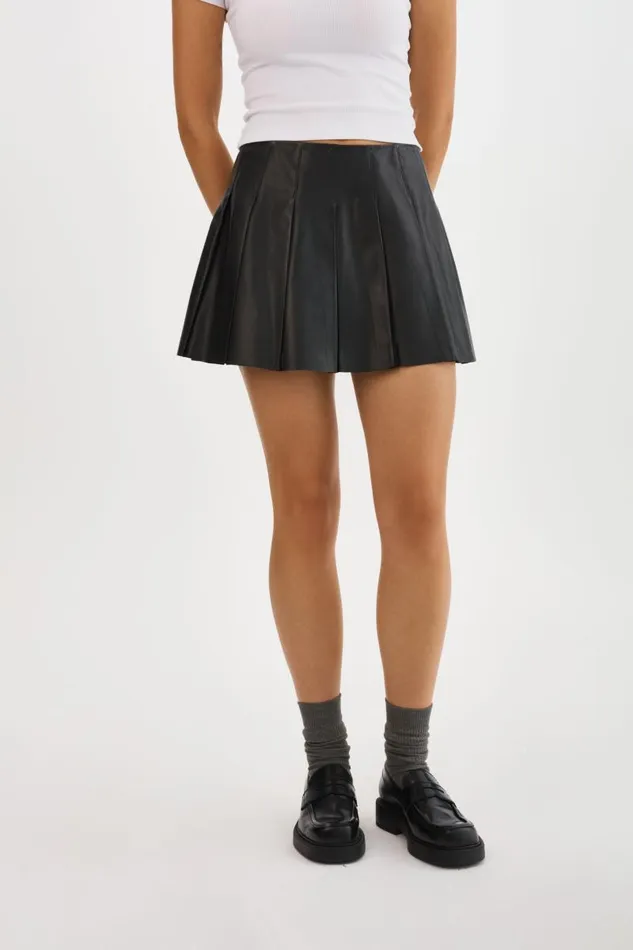 Women JULIANA Pleated Skirt Black LAMARQUE Skirts