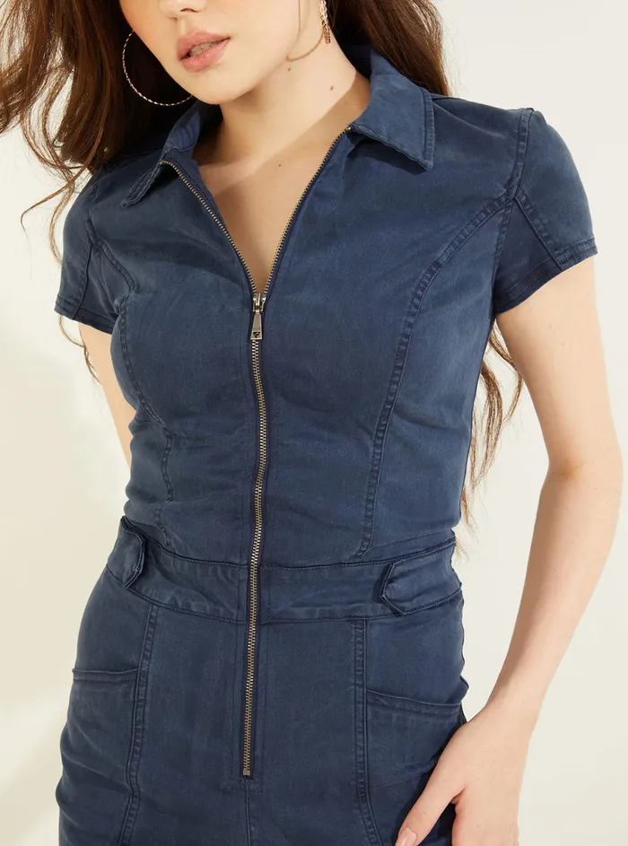 Women Jumpsuits and Rompers GUESS Blue Multi Gemma Romper