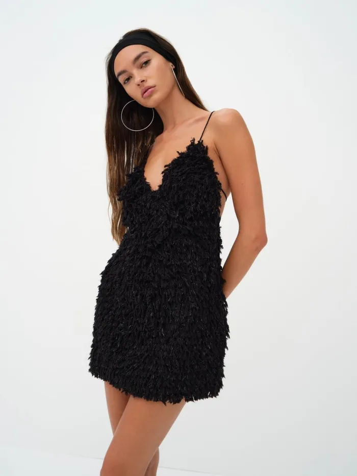 Women Kamara Mini Dress Black For Love and Lemons Dresses
