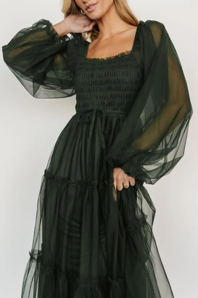 Women Katrina Tulle Maxi Dress Dark Green Baltic Born Maxi Dresses Women Katrina Tulle Maxi Dress Dark Green Baltic Born Maxi Dresses