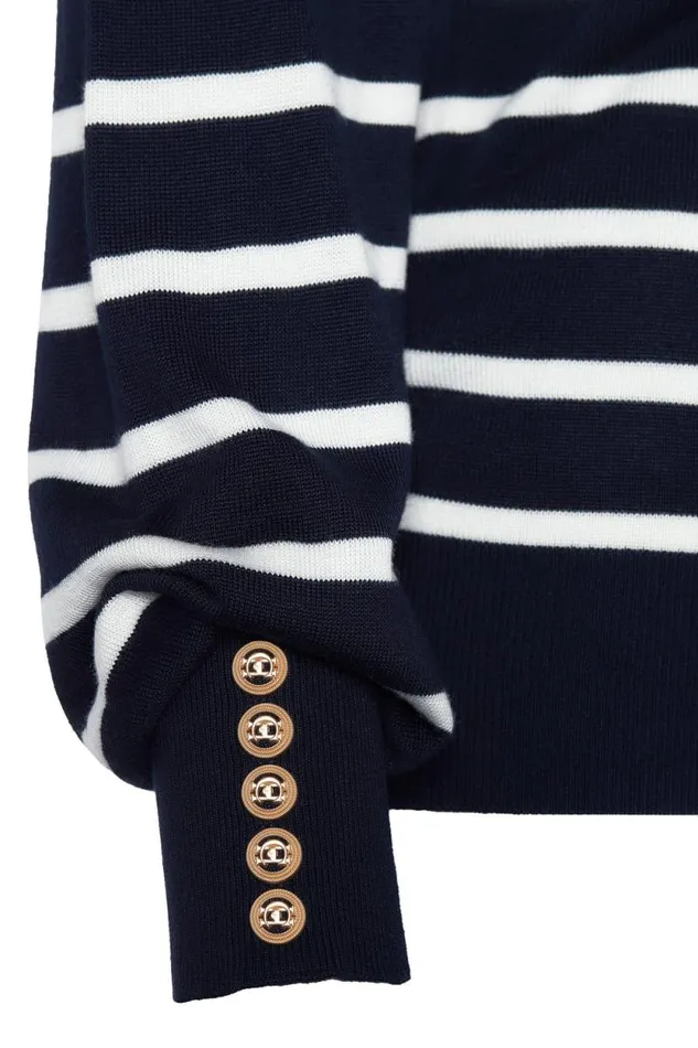 Women Kelsie Crew Neck Knit Ink Navy Stripe Holland Cooper Knitwear Women Kelsie Crew Neck Knit Ink Navy Stripe Holland Cooper Knitwear