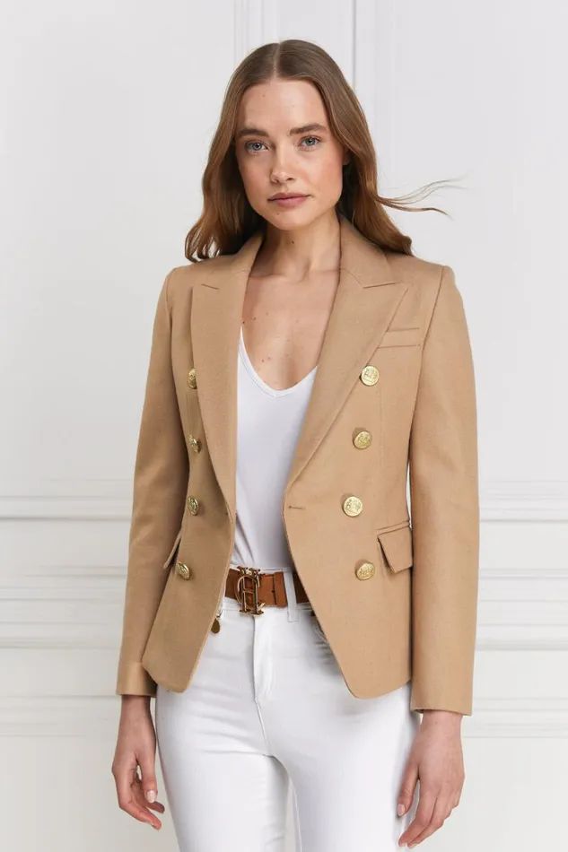 Women Knightsbridge Blazer Camel Holland Cooper Tailoring