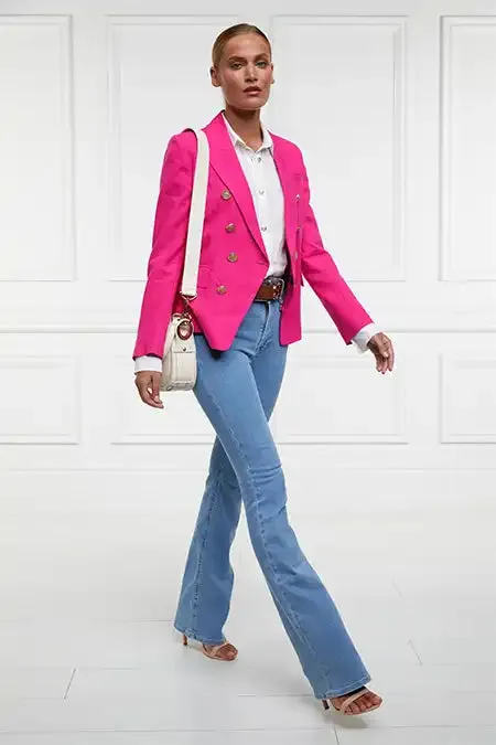 Women Knightsbridge Blazer Hot Pink Linen Holland Cooper Tailoring