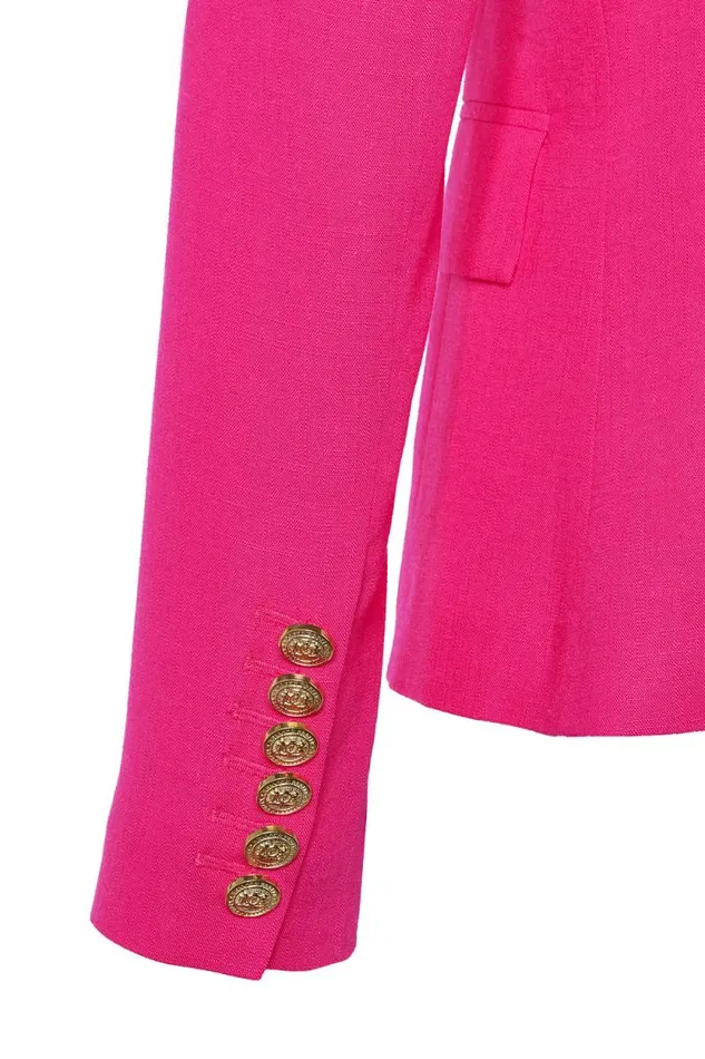 Women Knightsbridge Blazer Hot Pink Linen Holland Cooper Tailoring