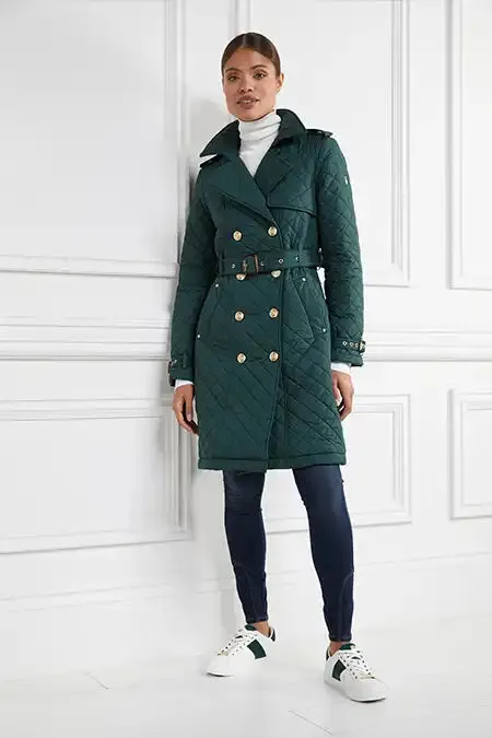 Women Knightsbridge Court Trainer White Racing Green Holland Cooper Trainers Women Knightsbridge Court Trainer White Racing Green Holland Cooper Trainers