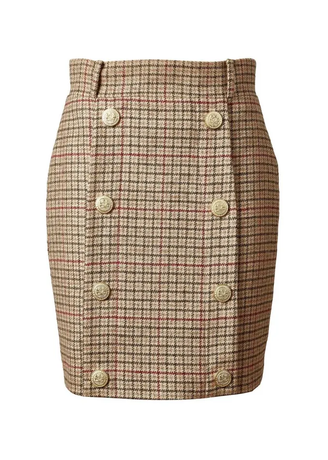 Women Knightsbridge Skirt Charlton Tweed Holland Cooper Tailoring Women Knightsbridge Skirt Charlton Tweed Holland Cooper Tailoring