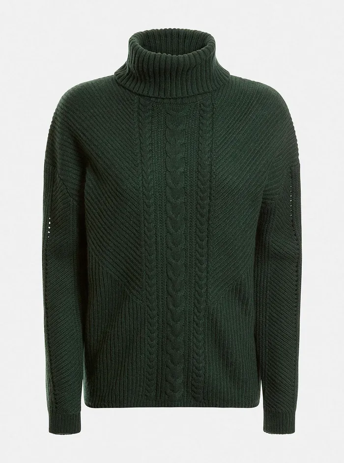 Women Knits and Sweaters GUESS Green Dawna Knit Top Women Knits and Sweaters GUESS Green Dawna Knit Top