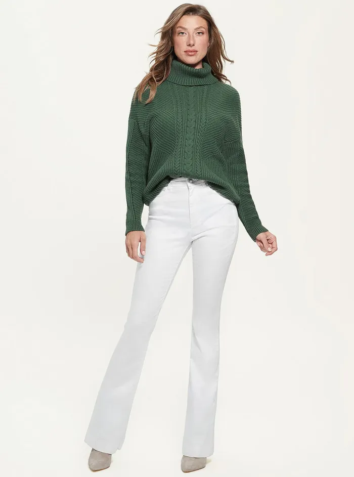 Women Knits and Sweaters GUESS Green Dawna Knit Top Women Knits and Sweaters GUESS Green Dawna Knit Top