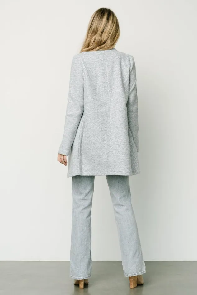 Women Knoll Notch Jacket Heather Light Blue Baltic Born Outerwear Women Knoll Notch Jacket Heather Light Blue Baltic Born Outerwear