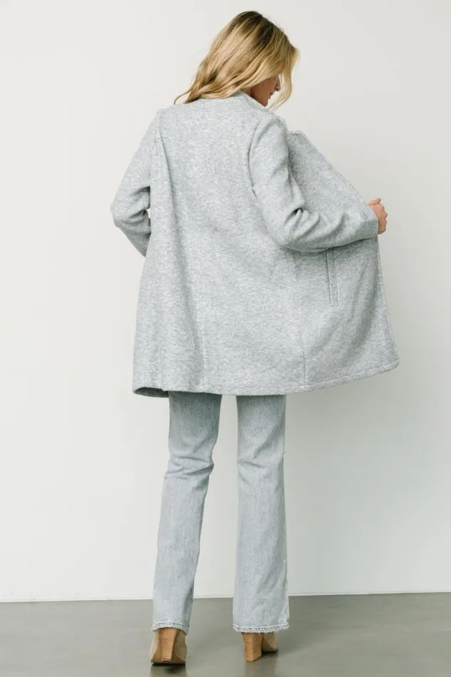 Women Knoll Notch Jacket Heather Light Blue Baltic Born Outerwear Women Knoll Notch Jacket Heather Light Blue Baltic Born Outerwear
