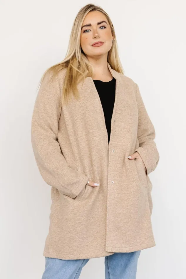 Women Knoll Notch Jacket Oatmeal Baltic Born Outerwear