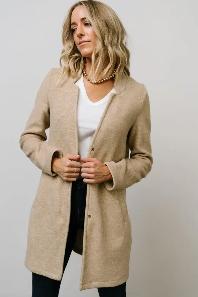 Women Knoll Notch Jacket Oatmeal Baltic Born Outerwear