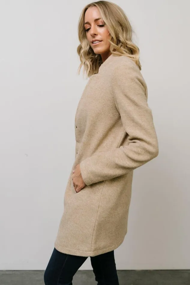 Women Knoll Notch Jacket Oatmeal Baltic Born Outerwear