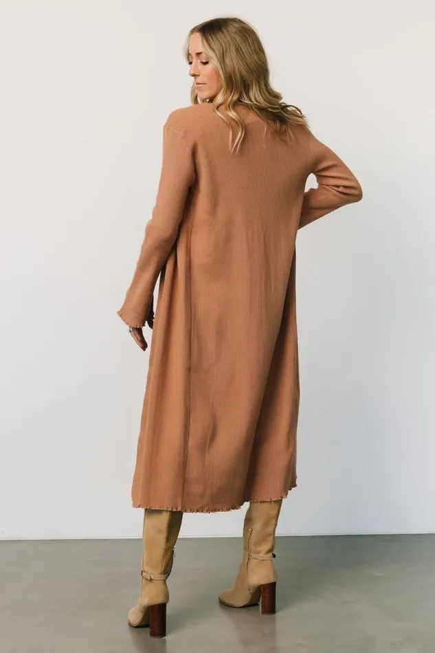 Women Lauren Ribbed Cardigan Camel Baltic Born Sweaters Women Lauren Ribbed Cardigan Camel Baltic Born Sweaters