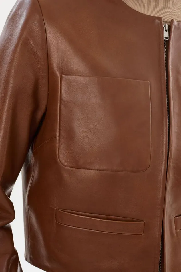 Women LINETTE Leather Jacket Luggage LAMARQUE Leather Jackets Women LINETTE Leather Jacket Luggage LAMARQUE Leather Jackets
