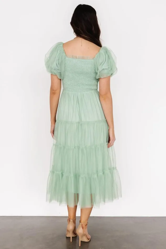 Women Liv Tulle Midi Dress Light Green Baltic Born Tulle Styles Women Liv Tulle Midi Dress Light Green Baltic Born Tulle Styles