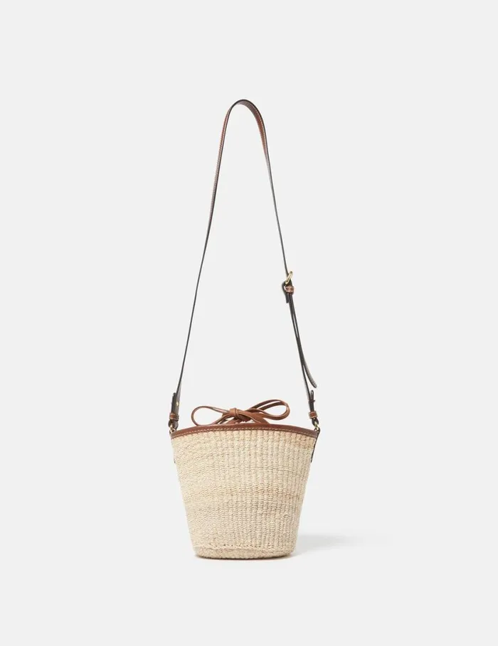 Women Logo Raffia Crossbody Bag Natural Beige Stella McCartney Mini Bags And Clutches Women Logo Raffia Crossbody Bag Natural Beige Stella McCartney Mini Bags And Clutches