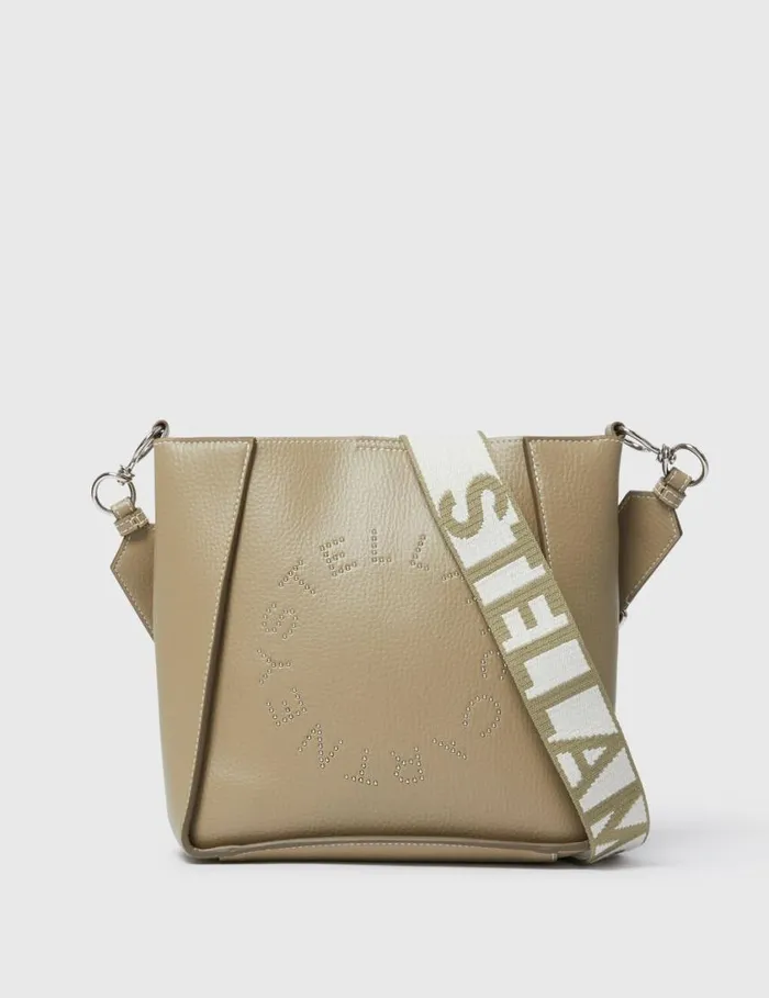 Women Logo Square Crossbody Bag Bamboo Stella McCartney Crossbody Bags